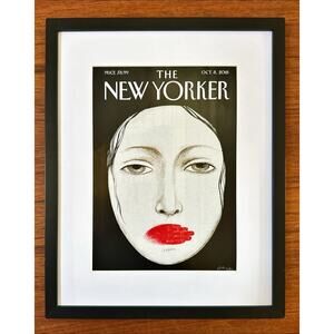 Framed 2018 New Yorker Magazine Cover Oct 8 Ana Juan 'Unheard'